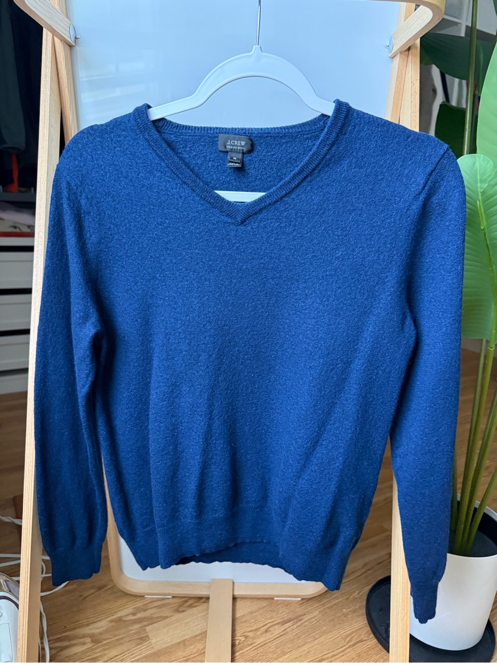 J. Crew women’s Deep Navy V-Neck Sweater